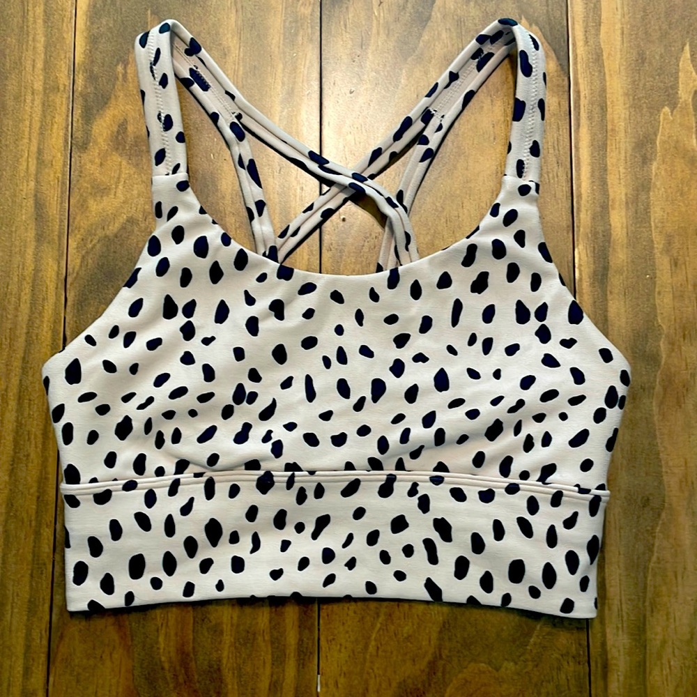 Leopard print sports bra